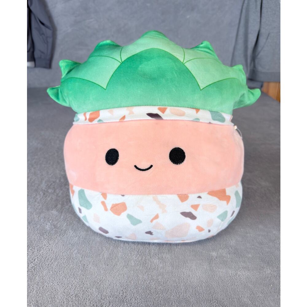 Squishmallows Abena the Succulent 12" Plush Green Pink Terrazzo #1057
